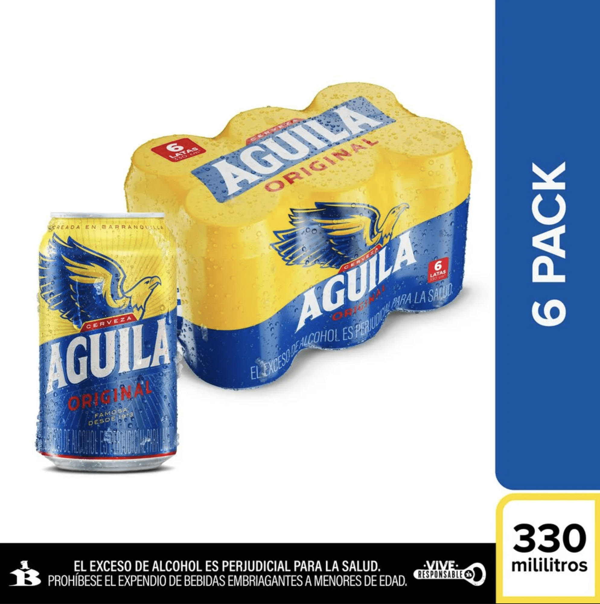 Cerveza Aguila 0 - 6 und